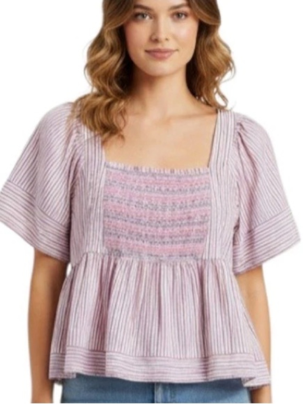 Patriotic Old Navy Red, White & Blue Striped for Fourth 4th of July Blouse